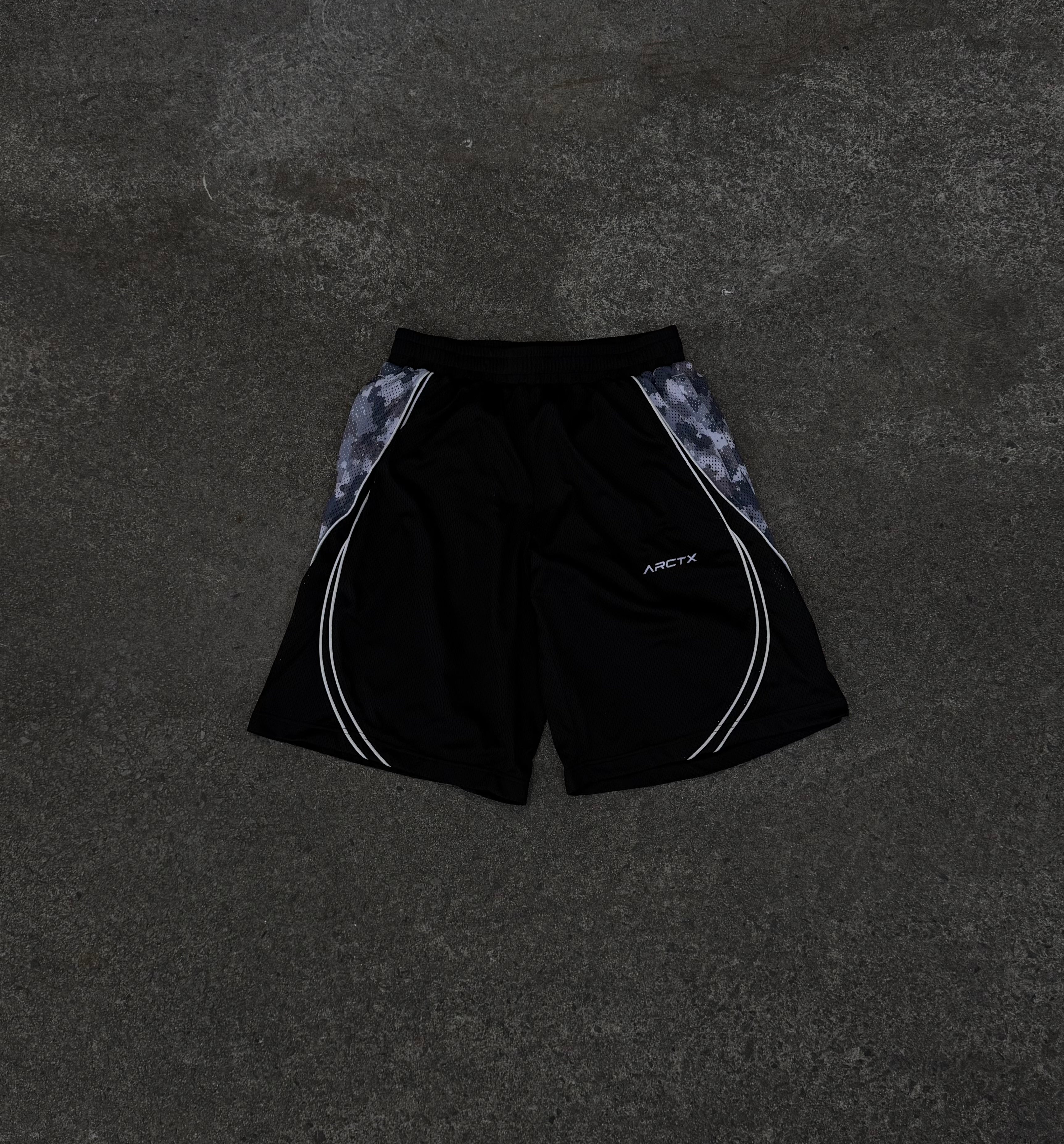 ARCTX 001 MESH SHORTS (BLACK EDITION)