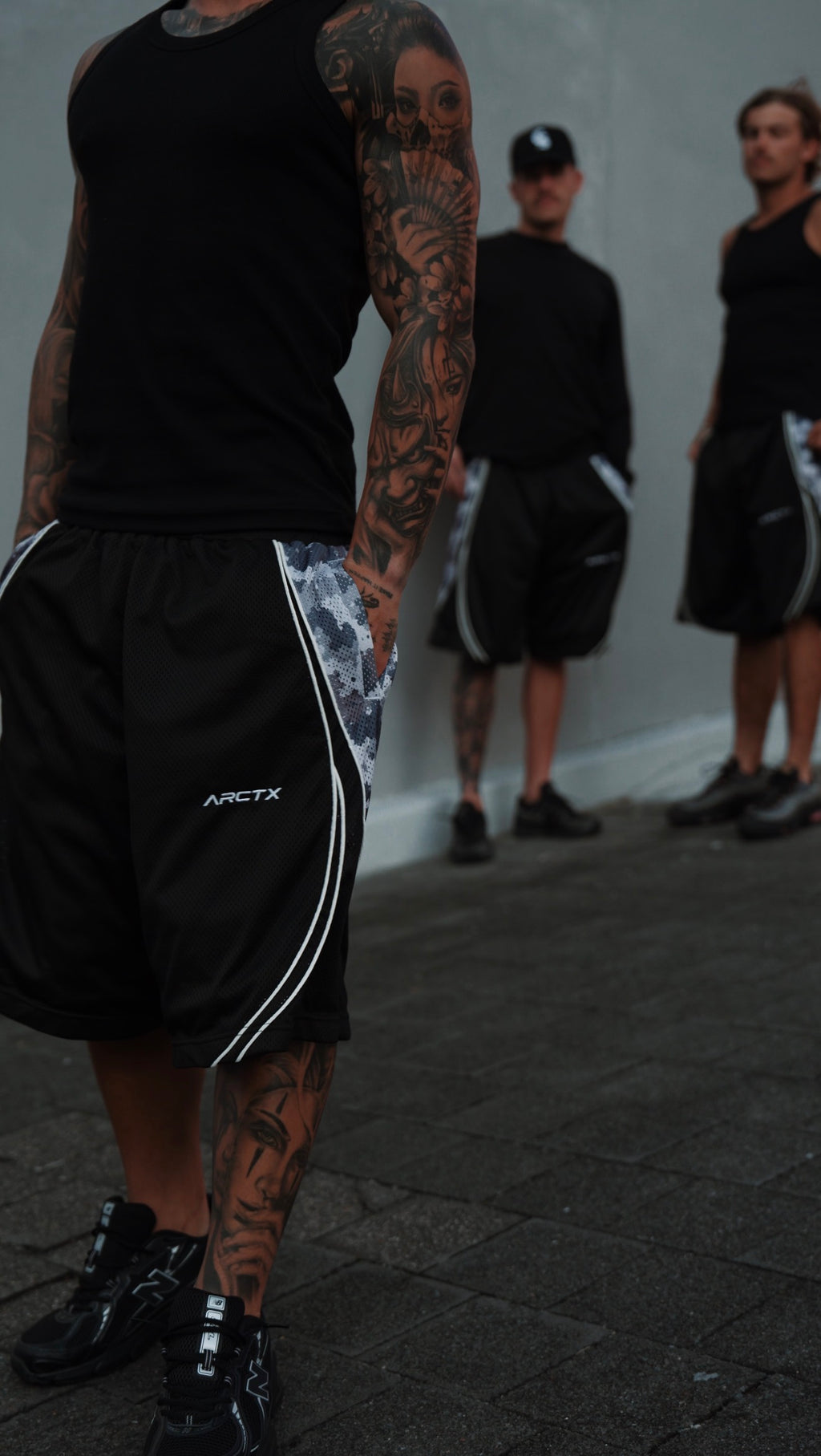 ARCTX 001 MESH SHORTS (BLACK EDITION)