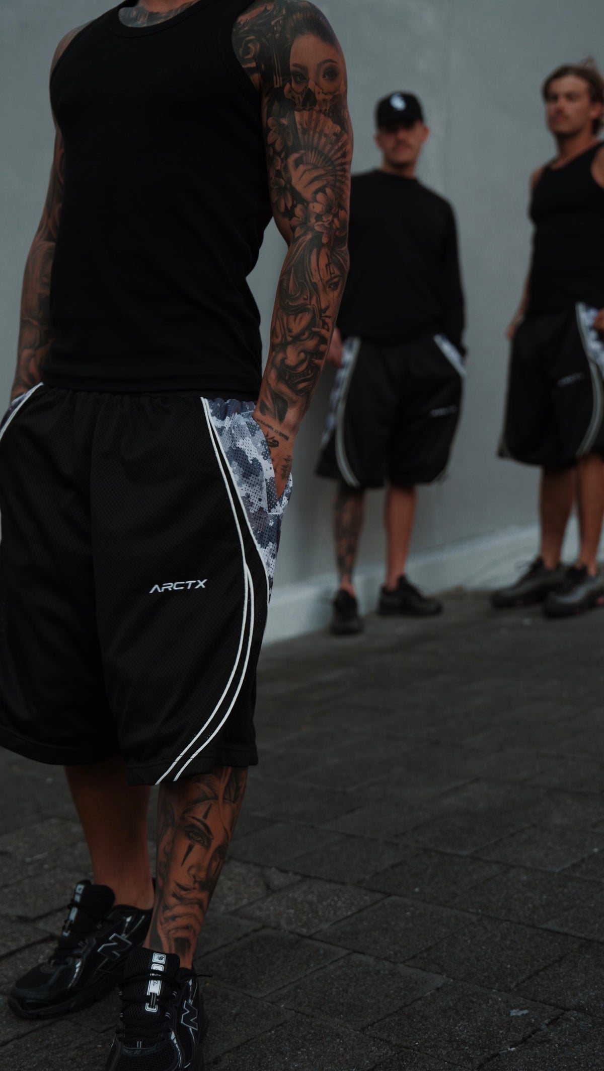 ARCTX 001 MESH SHORTS (BLACK EDITION)